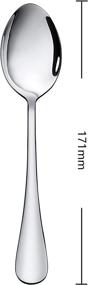 img 3 attached to SANTUO 12 Piece Stainless Teaspoon（Silver Inches）