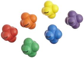 img 1 attached to 🏀 Sportime React-2-Ball Rubber Set - Erratic Bounce - Pack of 6 - Assorted Colors