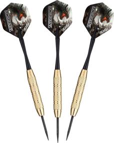 img 4 attached to 🐱 Black Fat Cat Warrior Steel Tip Darts - 18 Grams