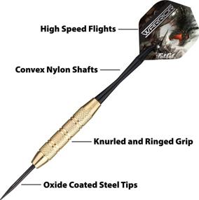 img 3 attached to 🐱 Black Fat Cat Warrior Steel Tip Darts - 18 Grams