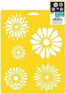 delta creative stencil mania stencil 7x10-inch, 970720710 daisies logo