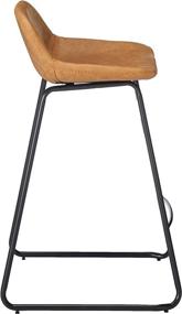 img 1 attached to 🪑 Cortesi Home Ava Counterstools: Saddle Brown Faux Leather, 25" High - CH-CS624959: Find Stylish and Comfortable Counterstools Today!