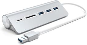 img 3 attached to 🔌 Satechi Silver Aluminum USB 3.0 Hub & Card Reader - MacBook Pro, MacBook, iMac, Surface Pro, Dell XPS and More Compatible