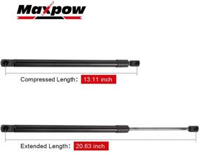 img 1 attached to 🚪 Maxpow Rear Liftgate Struts Tailgate Struts for Murano 2005-2007 Hatch Lift Supports Shocks - 1 Pair, Model 6122