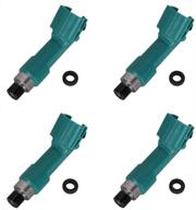 🚗 high-quality 4pcs fuel injectors for 2.4l toyota camry, corolla, rav4, highlander, matrix, solara, scion tc, xb - replace oem parts 23250-28060 23209-0h050 23209-28060 logo