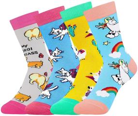 img 4 attached to Novelty Colorful Animal Cotton Fashion