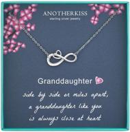 infinity necklace for granddaughter: sterling silver gifts from grandma for mothers day, birthdays & graduation logo