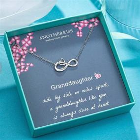 img 3 attached to Infinity Necklace for Granddaughter: Sterling Silver Gifts from Grandma for Mothers Day, Birthdays & Graduation