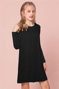 img 3 attached to 👗 VWMYQ Cotton T Shirt Bathing Coverup: Girls' Dresses Clothing Essential