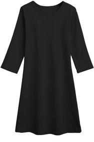 img 4 attached to 👗 VWMYQ Cotton T Shirt Bathing Coverup: Girls' Dresses Clothing Essential