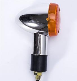 img 1 attached to 🏍️ XYZCTEM 2x2" Chrome Front Rear Turn Signal - Ideal for Motorcycle, Street Bike, Scooter, Cruiser, Chopper & More