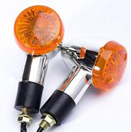 🏍️ xyzctem 2x2" chrome front rear turn signal - ideal for motorcycle, street bike, scooter, cruiser, chopper & more logo