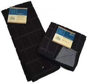 img 3 attached to 🧽 Black Microfiber Dish Towel and Dish Rag Pack - Set of 3 Towels and Rags for Kitchen Cleaning, Supplies, Accessories - Ideal Microfiber Cleaning Cloth for Dish Washing Cleaning Supplies