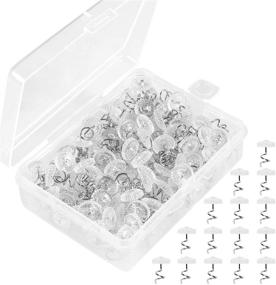 img 4 attached to Resinta 180-Piece Clear Head Twist Pins in Organizing Container - Ideal for Upholstery, Slipcovers, Bedskirts - 0.75 Inches