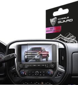 img 4 attached to 📱 IPG ультра HD прозрачная защитная пленка против царапин для Chevrolet Silverado и GMC Sierra навигационных сенсорных экранов радио - Невидимая, гладкая, самовосстанавливающаяся, без пузырей, антибликовый защитный слой.