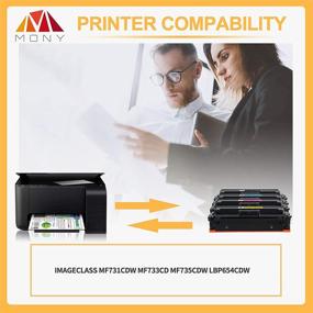 img 3 attached to 🖨️ Mony Compatible Toner Cartridge Replacement for CRG 046 046H (4 Packs) - High-Quality Ink for ImageCLASS MF731Cdw MF733Cd MF735Cdw LBP654Cdw Laser Printer