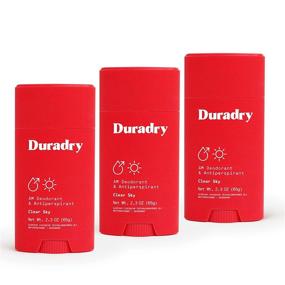 img 4 attached to 💧 Duradry AM - Prescription Strength Antiperspirant Deodorant, Stick for Women and Men, Armpit Sweat Prevention, Clear Sky - Bundle of 3 x 2.3oz