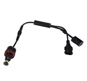 img 3 attached to Лампа света GFJMC 40 Вт H8 CREE LED Angel Eye, белый ксенон (H8-40W) с гало бирюзовыми 360 градусами для BMW E90 E92 E70 E71 E82 E89 M6 X5 X6 Z4 740 750