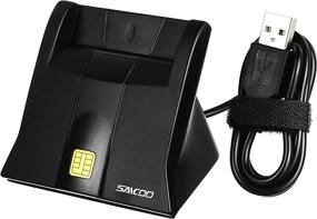 img 2 attached to Saicoo DOD Military USB Common Access CAC Smart Card Reader - Mac OS & Windows (Vertical Version)