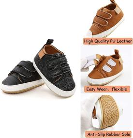 img 2 attached to 👟 Outdoor Apparel & Accessories: Infant Sneakers for Baby Girls - Rubber Toddler Shoes