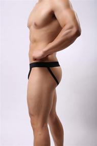 img 1 attached to 🩲 COODYAKE Performance Jockstrap for Men - Athletic Supporter in Nylon Underwear Pack