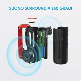 img 3 attached to 🔊 Zamkol Bluetooth Speaker: Portable 24W Waterproof Speakers - Enhanced Bass, 360° Stereo Sound, TWS, Built-in Mic - Ideal for Home Party, Shower, Outdoor & Travel
