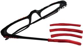 img 3 attached to Enhance Eyewear with Stylish Soft Temple Tip Sleeves - Two Pack for Men, Women & Kids