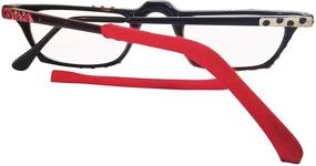 img 2 attached to Enhance Eyewear with Stylish Soft Temple Tip Sleeves - Two Pack for Men, Women & Kids
