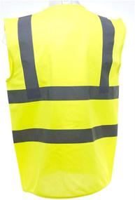 img 1 attached to 🔆 Yoko Unisex Premium Hi-Vis Waistcoat Vest/Jacket: Stay Visible and Safe in Style