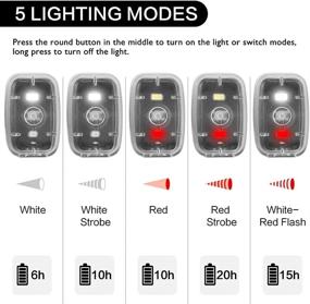 img 1 attached to 🔦 Дополнительно большое отражающее средство безопасности MapleSeeker: отражающий жилет, беговой пояс, безопасный жилет высокой видимости и набор светодиодных огней.
