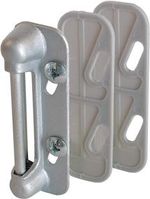 img 2 attached to 🚪 Premium Aluminum Spring Type Screen Door Strike Plate - Pack of 1 by Prime-Line MP5003