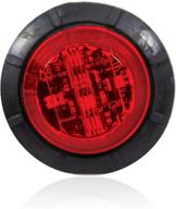 🚦 maxxima m09410r red 1-1/4" round led low-profile clearance marker light - efficient visibility upgrade for enhanced safety logo