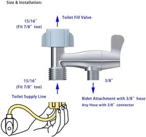 img 3 attached to Hibbent Bidet Adapter Toilet Connector