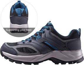 img 3 attached to 🥾 CAMEL CROWN Hiking Shoes for Men - Tennis Trail Running Backpacking Walking Shoes | Comfortable & Slip Resistant Sneakers | Lightweight Athletic Trekking Low Top Boot