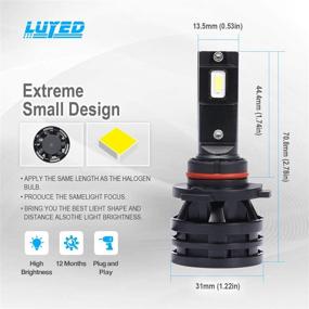 img 3 attached to 💡 9005 HB3 LED Headlight Bulbs Conversion Kit U2 Series - Compact Design, 6500K Xenon White CREE, 6000 Lumens/Set