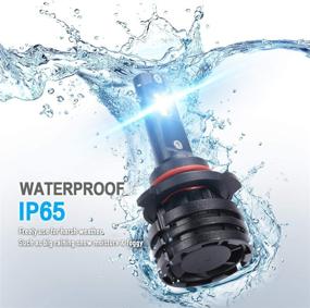 img 2 attached to 💡 9005 HB3 LED Headlight Bulbs Conversion Kit U2 Series - Compact Design, 6500K Xenon White CREE, 6000 Lumens/Set