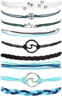 🌊 водонепроницаемые эстетические браслеты янчун для серферов: стильные браслеты для женщин, мужчин и девочек в подростковом возрасте логотип