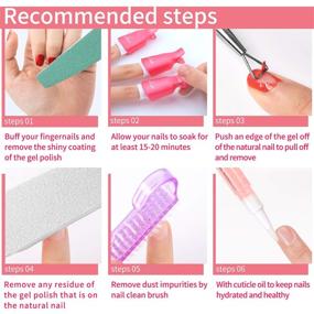 img 3 attached to 💅 Gel Polish Remover Kit by Beetles - Gel Polish Remover Set with 450Pcs Lint Free Nail Wipes/10 Pcs Nail Polish Remover Clips/Cuticle Oil/Cuticle Pusher/Nail File - For Fingernail and Toenail Care