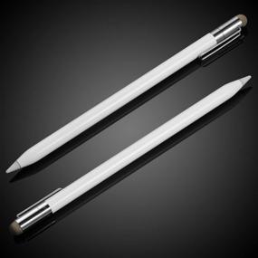 img 3 attached to 🖊️ MEKO 2 in 1 Cap Replacement: Thin Fiber Tip Stylus for Apple Pencil, iPads, iPhones, Tablets, Laptops, and All Touch Screen Devices (3 Pcs)
