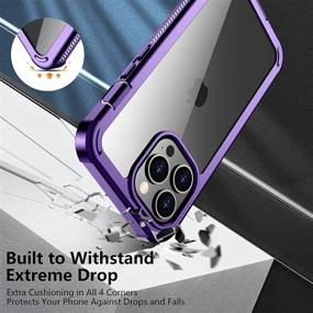 img 1 attached to 360° защитный чехол с встроенным защитным экраном для iPhone 13 Pro Max - Redpepper, чехол с защитой от царапин и ударов