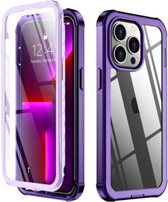 img 4 attached to 360° Protective Case with Built-in Screen Protector for iPhone 13 Pro Max - Redpepper, Anti-Scratch Shock Protection Case