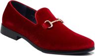 👞 timeless velvet loafers: elegant tuxedo men's slip-on shoes logo