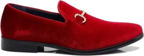 img 3 attached to 👞 Timeless Velvet Loafers: Elegant Tuxedo Men's Slip-On Shoes