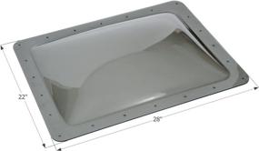 img 1 attached to 🌞 Enhance Natural Light in Style with ICON 12119 Single Pane Exterior Skylight SL1824S - Smoke, 24" x 18