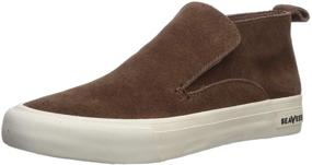 img 4 attached to SeaVees Men's Huntington Middie Oyster Fashion Sneakers - Optimized Men's Shoes