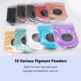 img 2 attached to 🎨 Mica Powder for Epoxy Resin - 200G - Epoxy Resin Dye - Natural Cosmetic Grade Mica Powder - Ideal for Resin Art, Geode Art, Soap Dye, Slime Pigment