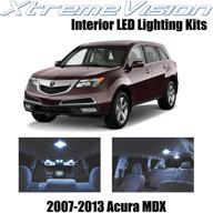 ✨ обновите ваш acura mdx 2007-2013 с помощью комплекта xtremevision interior led (13 штук) - холодные белые огни + инструмент для легкой установки. логотип