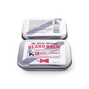 img 1 attached to 🧔 Duke Cannon Supply Co. Great American Beard Balm (Cedarwood Scent) - Made with Budweiser | Paraben-Free, Dye-Free | 1.1oz Net Wt.