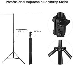 img 1 attached to LimoStudio Portable Adjustable Background Photography