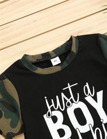 img 2 attached to 👕 CrazyMe Clothes Toddler Outfits T-Shirt for Boys - Clothing